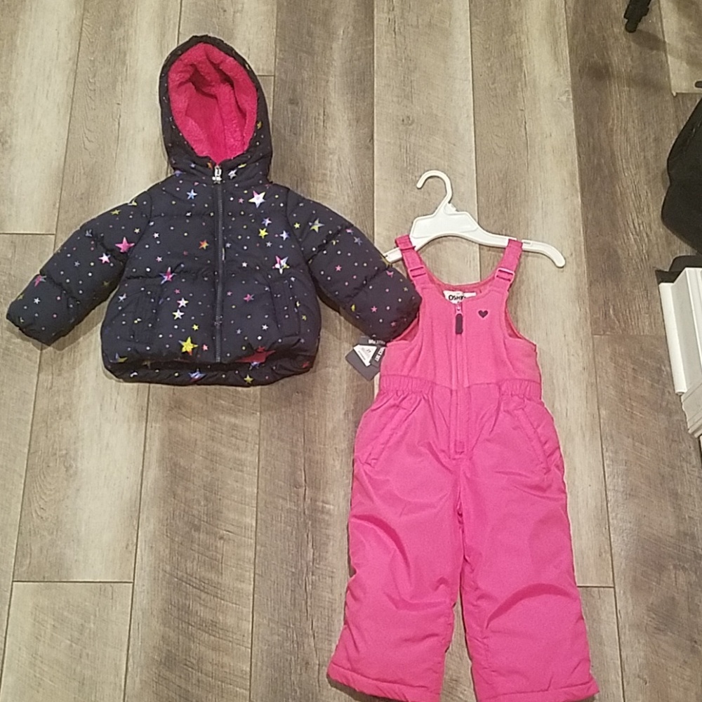 NWT Girls Carter's 2 Piece Snow Outfit - Size 2T